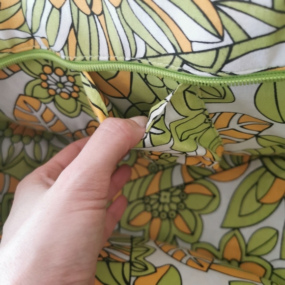 RETRO semi circular embroidered wicker straw bag giannetti - Picture 3 of 14